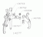 EXTRACTOR REVERSIBLE FORZA SERIE 1400T DE 3 PATAS